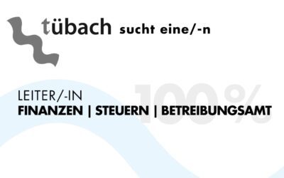 Gesucht: Leiter/-in Finanzen, Steuern, Betreibungsamt