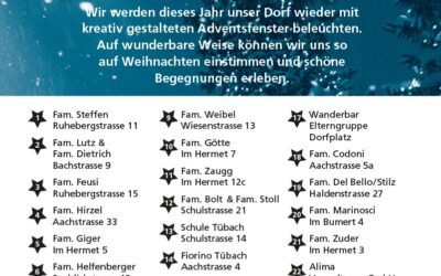 Liste der Adventsfenster 2022