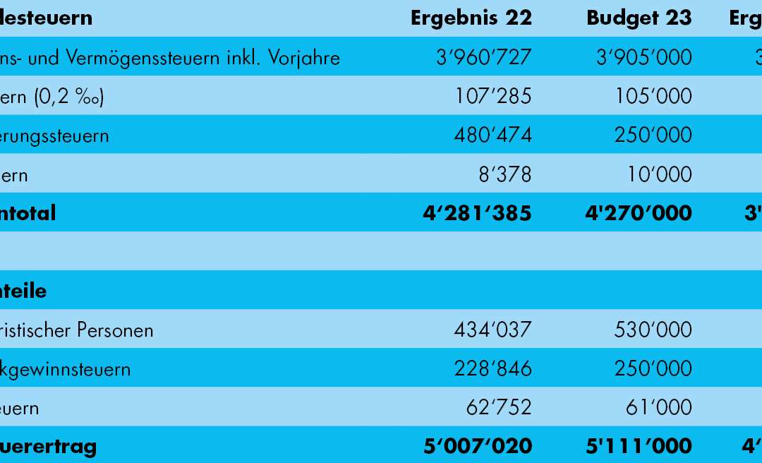 Negativer Steuerabschluss 2023