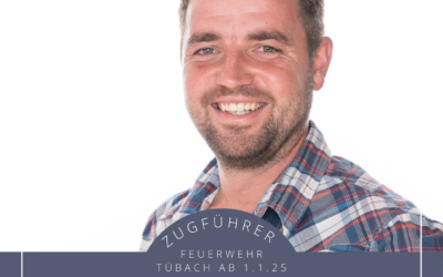 Thomas Stadelmann als Zugführer der Feuerwehr Tübach ab 1. Januar 2025 gewählt