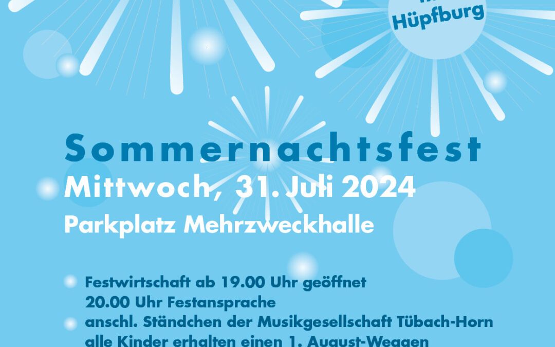 Herzliche Einladung zum Sommernachtsfest