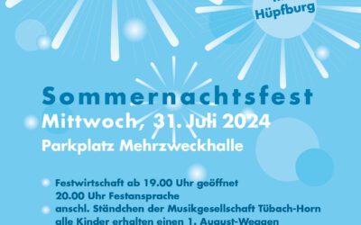Herzliche Einladung zum Sommernachtsfest