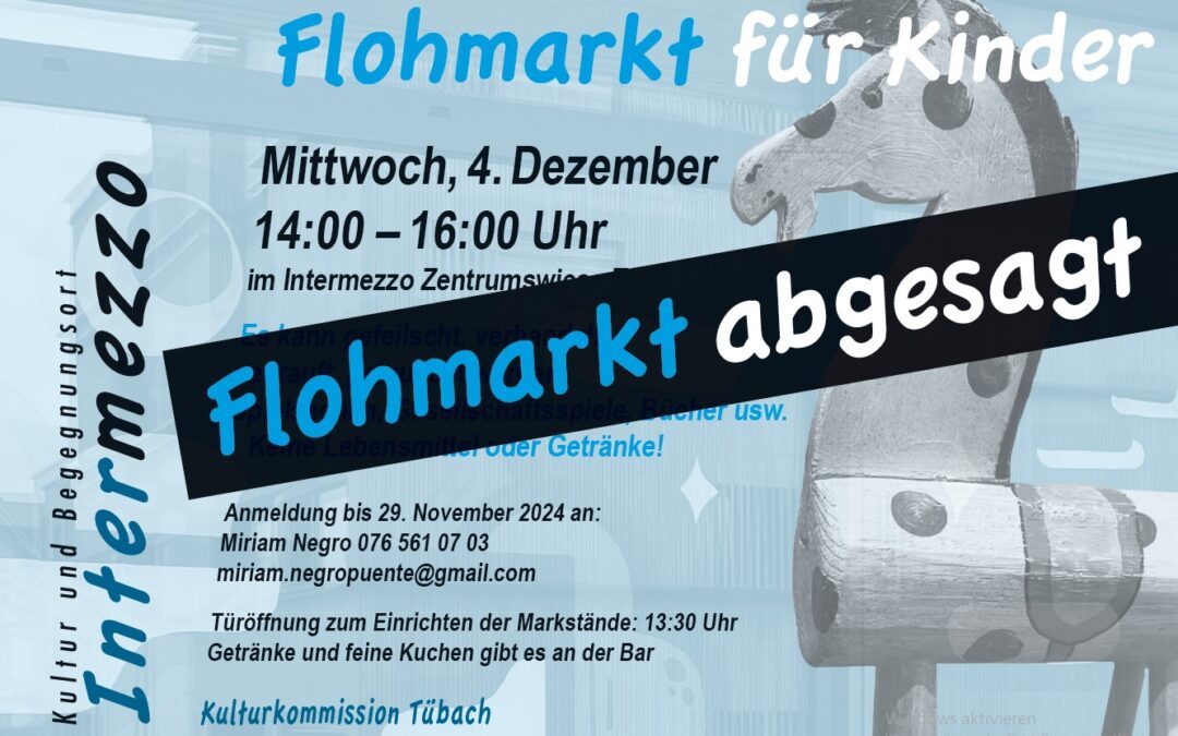 Flohmarkt abgesagt