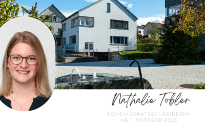 Nathalie Tobler wird Gemeinderatsschreiberin, weitere personelle News