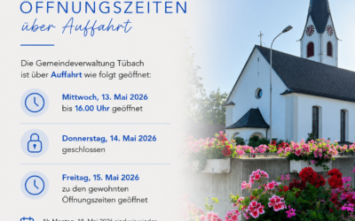 Öffnungszeiten über Auffahrt