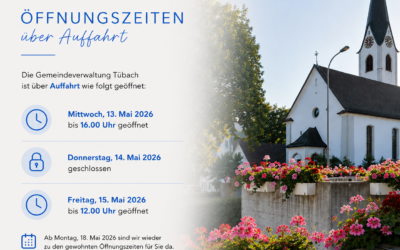 Öffnungszeiten über Auffahrt