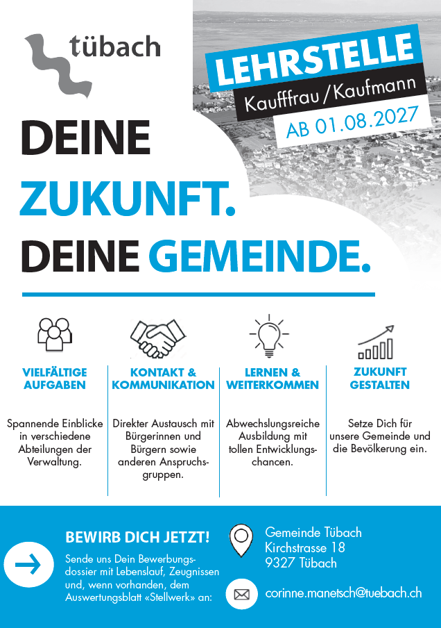 Lehrstelleninserat 2027