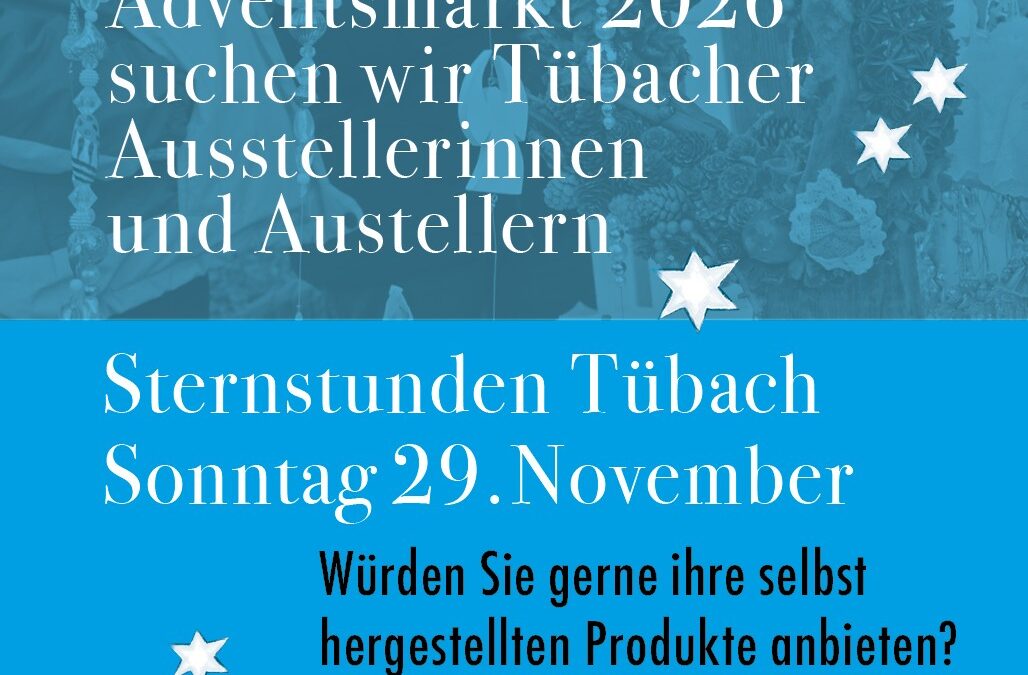 Adventsmarkt Ausstellerinnen und Aussteller gesucht