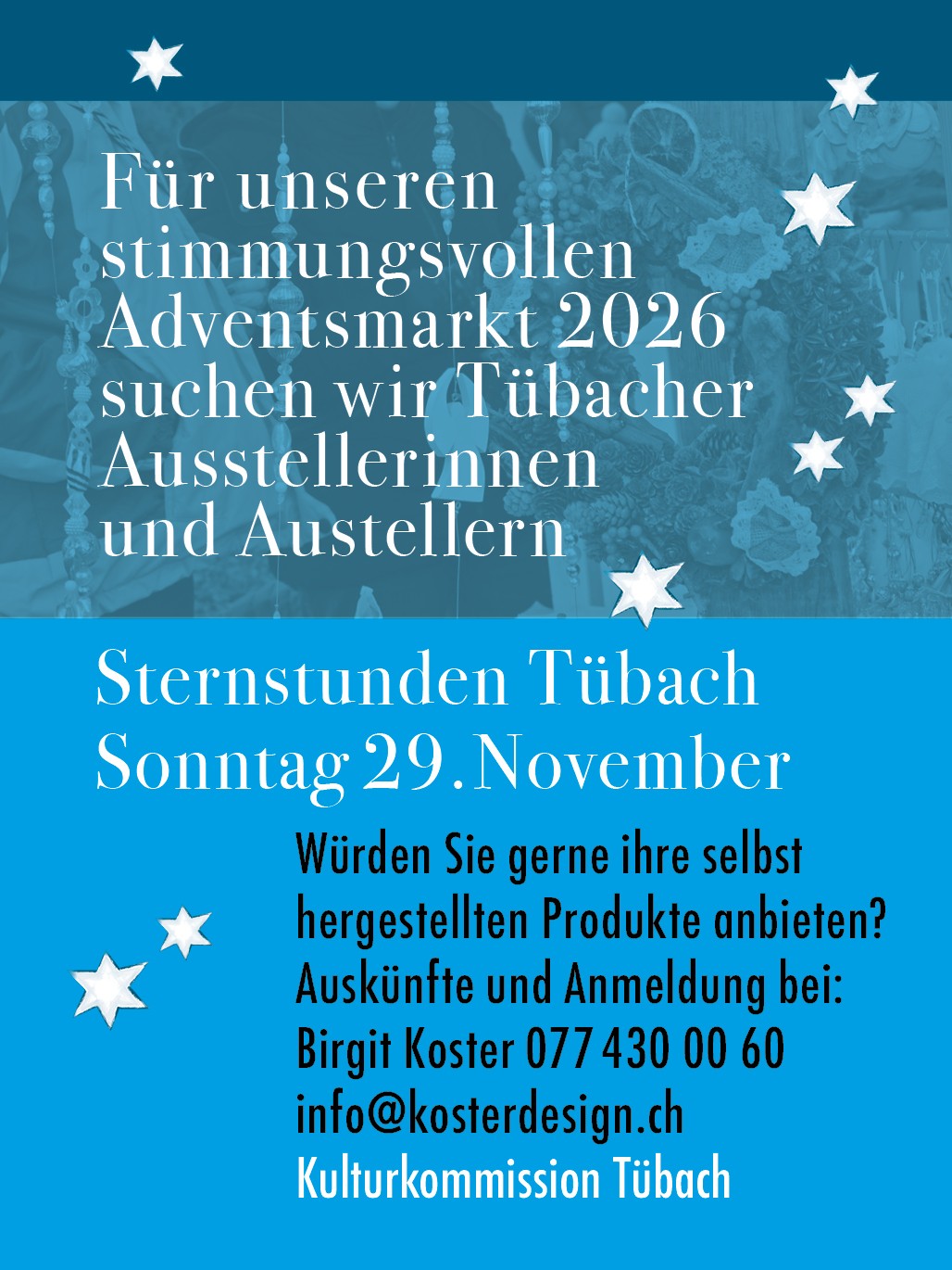 Adventsmarkt Aussteller gesucht
